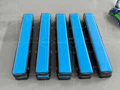 Hot Selling Air Track Crawl Bridge Ninja Warrior Obstacles Course Sport Park Inflatable Swing Steps For Trampoline Park