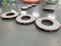 Inflatable Ninja Obstacle Course Challenge Parkour Air Track Ninja Block Games for Trampoline Park