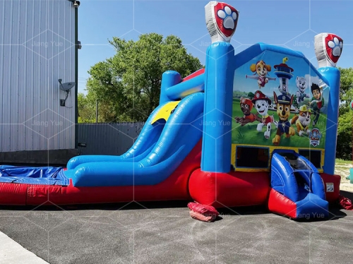 paw patrol bouncy castle with slide Jyue-IC-088