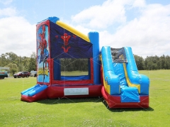 spiderman bouncy castle with slide Jyue-IC-044