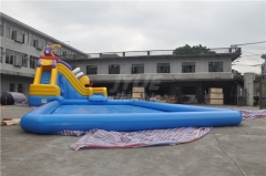 Commercial grade aqua park water slide with pool giant inflatable water park for kids and adults