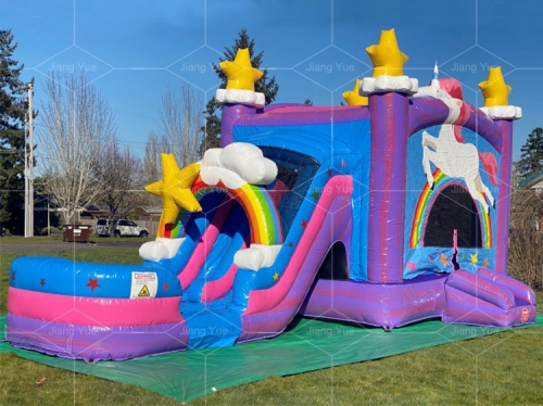 unicorn water slide bounce house Jyue-IC-082