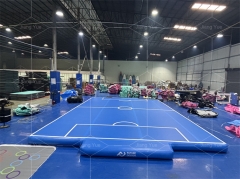 New style sports game outdoor air track floor football inflatable basketball court for sale Jyue-SC-011