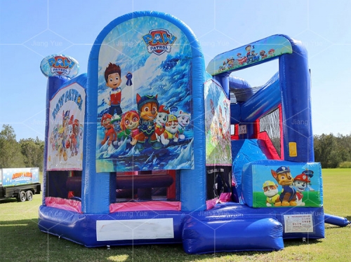 paw patrol bounce house with slide Jyue-IC-089