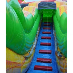 palm tree bounce house with slide Jyue-IC-083