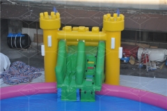High quality outdoor kids toys accessories slides inflatable swimming pool water park for sale