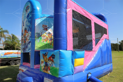 paw patrol bounce house with slide Jyue-IC-089