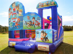 paw patrol bounce house with slide Jyue-IC-089