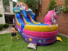 unicorn inflatable water slide Jyue-IWS-059