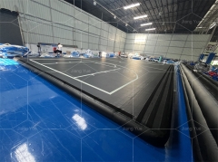 Parkour trampoline park airtrack Equipment air floor tumble track inflatable air track basketball court Jyue-SC-009