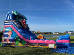 mermaid inflatable water slide Jyue-IWS-069