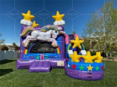 unicorn bounce house water slide Jyue-IC-056