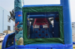shark bounce house water slide Jyue-IC-040