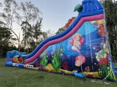 mermaid inflatable water slide Jyue-IWS-069