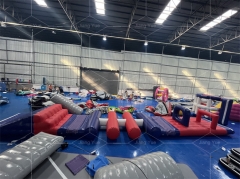 Outdoor Inflatables Water Pool Park Inflatable Run Course Floating Island Game