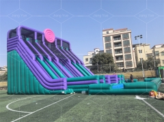 Giant Outdoor Inflatable Five Lane Slip Slide Water Slide Commercial Inflatable Water Slide for Adult