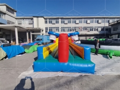 Commercial Grade Inflatable Interactive 2 Lanes Bungee Run Sport Game for Event