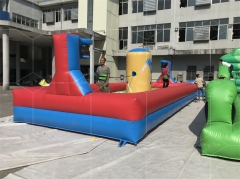 2 Lanes Inflatable Bungee Run Competitive Challenge Race Interactive Sport Game Equipment