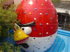 Factory Direct Sale Good Quality Angry Birds Inflatable Climbing Wall