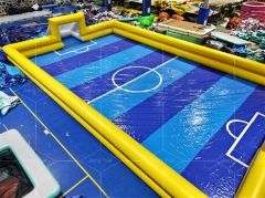 Customized PVC Outdoor Sports Inflatable Soccer Field Football Pitch for Sale