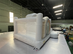 Bounce House Commercial Luxury White Wedding Bouncer Jumping Inflatable Castle With Slide