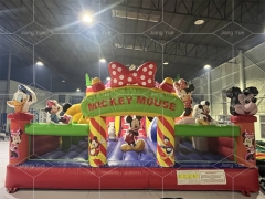 Commercial Outdoor Inflatable Playground Mickey Mouse Theme Combo with Dry Slide
