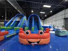 Commercial Inflatable Water Slide with Swimming Pool