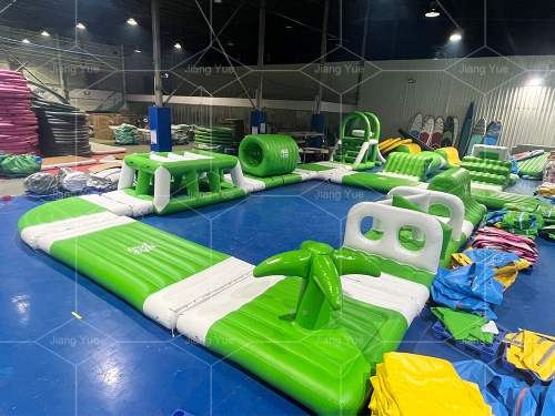 Mobile Land Floating Water Park Pool Inflatable Water Park Equipment Games Aqua Park for Lake