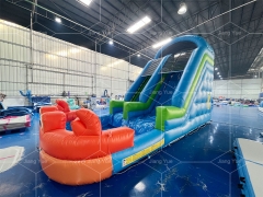 Commercial Inflatable Water Slide with Swimming Pool
