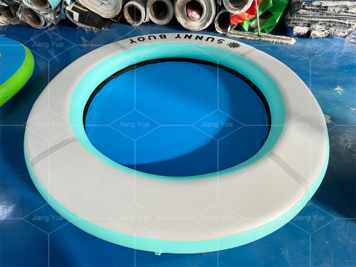 Customized Portable Drop Stitch Circular Mesh Dock Floating Inflatable Water Hammock