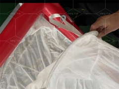 Inflatable Swimming Pool Yacht Ocean Sea Floating Airtight Tube Swimming Pool With Anti Jellyfish Net for Sale