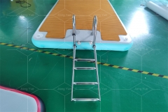 Custom Double Wall Durable Material Leisure Platform Inflatable Floating Dock for Swimming sup Fishing