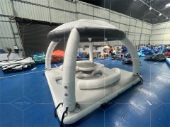 Commercial Outdoor Inflatable Floating Party Bana Trampoline Park Floating Playing Aqua Water Island Dock