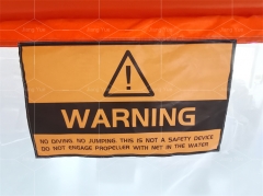 Inflatable Swimming Pool Yacht Ocean Sea Floating Airtight Tube Swimming Pool With Anti Jellyfish Net for Sale