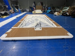 Portable Inflatable Floating Ocean Sea Yacht Swimming Pool With Anti Jellyfish Net