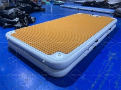 Customized Size Water Dock Platform Inflatable Floating For Leisure Yoga Family Vacation