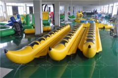 Customized Water Play Equipment Towable Water Ski Tube Inflatable Banana Tube Boat