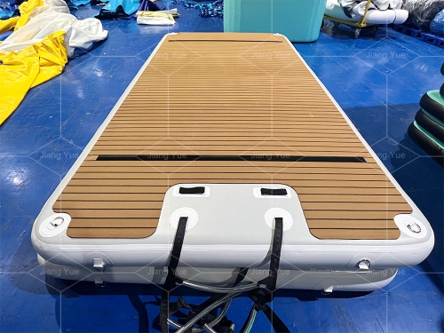 4x2m Inflatable Floating Water Lake Comfortable Island Dock Aqua Party Platform