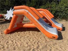 Durable and Lightweight Family Big Paddle Slide Inflatable Airtight Slide Heavy Duty Water Slide With Floating Platform
