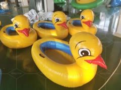 Inflatable Water Row Boat Swimming Pool Float Boats Duck Floating Toy for Kids Amusement