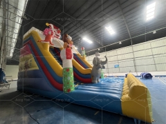 Commercial Clown Inflatable Slide for Outdoor