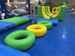 Stock PVC Large Outdoor Water Games Equipment Aqua Park Adult Island Float Inflatable Water Park