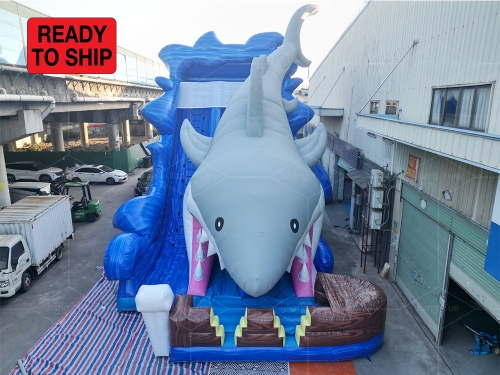 Giant Gone Fishing Shark Slide Inflatable