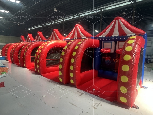 Hot Sale Commercial Sports Game 6 in 1 Challenge Carnival Booth Inflatable Carnival Games for Events